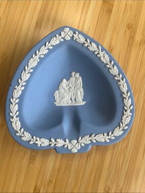 Wedgwood Blue Jasperware spade shape